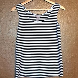 Chico's Blue And White Striped Tank Top Size 0 (Small)